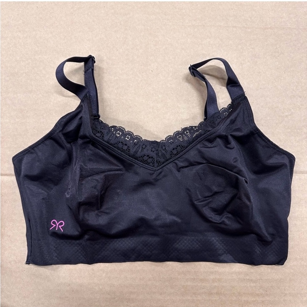 New Ruby Ribbon Diva Lace Demiette Bra Black